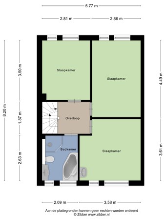 Floorplan - Albinonistraat 41, 5283 KL Boxtel